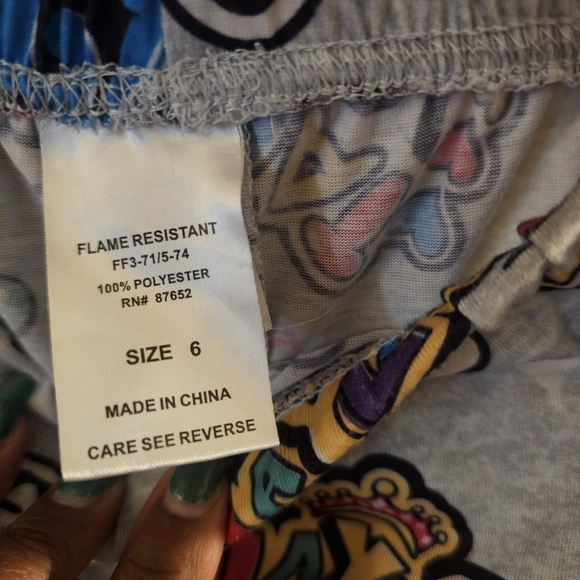 Nickelodeon Girl Boss Pajama Set - Pink and Gray - Picture 6 of 6